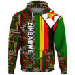 Africa Zone Clothing - Zimbabwe Kenter Pattern Hoodie A94
