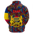 Africa Zone Clothing - Chad Kenter Pattern Hoodie A94