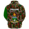 Africa Zone Clothing - Zimbabwe Kenter Pattern Hoodie A94