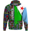 Africa Zone Clothing - Djibouti Kenter Pattern Hoodie A94