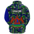 Africa Zone Clothing - Lesotho Kenter Pattern Hoodie A94