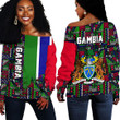 Africa Zone Clothing - Gambia Kente Pattern Off Shoulder Sweater A94