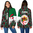 Africa Zone Clothing - Algeria Women's Padded Jacket Kente Pattern A94
