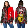 Africa Zone Clothing - Tunisia Women's Padded Jacket Kente Pattern A94