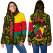 Africa Zone Clothing - Cameroon Women's Padded Jacket Kente Pattern A94