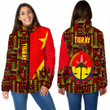 Africa Zone Clothing - Tigray Women's Padded Jacket Kente Pattern A94
