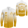 Philo Affiliates Gradient Long Sleeve Button Shirt A31 | Africa Zone