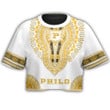 Philo Affiliates Dashiki Croptop T-shirt A31 | Africa Zone
