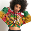 Africazone Clothing - Black History Month Croptop Hoodie A95 | Africazone