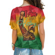 Africazone Clothing - Black History Month One Shoulder Shirt A95 | Africazone