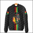 Africazone Clothing - Black History Month Color Of Flag Hooded Padded Jacket A95 | Africazone