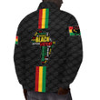 Africazone Clothing - Black History Month Color Of Flag Padded Jacket A95 | Africazone