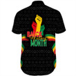 Africazone Clothing - Black History Month Hand Short Sleeve Shirt A95 | Africazone