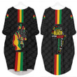 Africazone Clothing - Black History Month Color Of Flag Batwing Pocket Dress A95 | Africazone