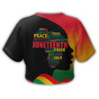 Africazone Clothing - Black History Month I'm Black Croptop T-shirt A95 | Africazone