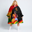 Africazone Clothing - Black History Month I'm Black hoodie blanket Hoodie A95 | Africazone
