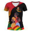 Africazone Clothing - Black History Month I'm Black V-neck T-shirt A95 | Africazone