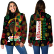 Africazone Clothing - Black History Month Juneteenth Women Padded Jacket A95 | Africazone