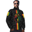 Africazone Clothing - Black History Month Map Padded Jacket A95 | Africazone
