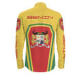 Africa Zone Clothing - Benin Formula One Long Sleeve Button Shirt A35