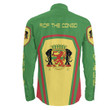 Africa Zone Clothing - R.Of The Congo Formula One Long Sleeve Button Shirt A35
