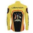 Africa Zone Clothing - Uganda Formula One Long Sleeve Button Shirt A35