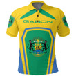 Africa Zone Clothing - Gabon Formula One polo Shirt A35