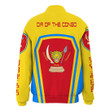 Africa Zone Clothing - Democratic Republic of the Congo Formula One Thicken Stand Collar Jacket A35