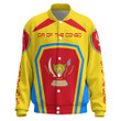 Africa Zone Clothing - Democratic Republic of the Congo Formula One Thicken Stand Collar Jacket A35