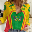 Africa Zone Clothing - São Tomé And Príncipe Formula One Women's Casual Shirt A35