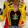 Africa Zone Clothing - Zimbabwe Formula One Women's Casual Shirt A35