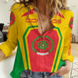 Africa Zone Clothing - Comoros Formula One Women's Casual Shirt A35