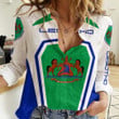 Africa Zone Clothing - Lesotho Formula One Women's Casual Shirt A35