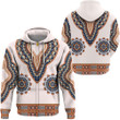 Africa Zone Clothing - Africa Dashiki Neck - Zip Hoodie A95 | Africa Zone