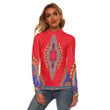 Africa Zone Clothing - Neck Dashiki Africa - Women's Stretchable Turtleneck Top A95 | Africa Zone