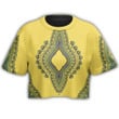 Africa Zone Clothing - Africa Neck Dashiki - Croptop T-shirt A95 | Africa Zone