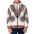 Africa Zone Clothing - Africa Dashiki Neck - Hooded Padded Jacket A95 | Africa Zone