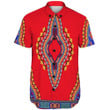 Africa Zone Clothing - Neck Dashiki Africa - Short Sleeve Shirt A95 | Africa Zone
