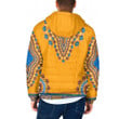 Africa Zone Clothing - Neck Africa Dashiki - Hooded Padded Jacket A95 | Africa Zone