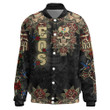 1sttheworld Clothing - Order of the Eastern Star Oldschool Tattoo Style - Skull and Roses - Thicken Stand-Collar Jacket A7 | 1sttheworld
