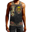 1sttheworld Clothing - Chi Eta Phi Oldschool Tattoo Style - Skull and Roses - Tank Top A7 | 1sttheworld