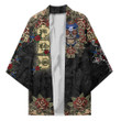 1sttheworld Clothing - Phi Beta Sigma Oldschool Tattoo Style - Skull and Roses - Kimono A7 | 1sttheworld
