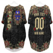 1sttheworld Clothing - Sigma Gamma Rho Oldschool Tattoo Style - Skull and Roses - Batwing Pocket Dress A7 | 1sttheworld
