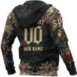 1sttheworld Clothing - Sigma Gamma Rho Oldschool Tattoo Style - Skull and Roses - Hoodie A7 | 1sttheworld
