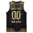 1sttheworld Clothing - Groove Phi Groove Oldschool Tattoo Style - Skull and Roses - Basketball Jersey A7 | 1sttheworld