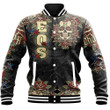 1sttheworld Clothing - Order of the Eastern Star Oldschool Tattoo Style - Skull and Roses - Baseball Jackets A7 | 1sttheworld