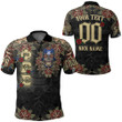 1sttheworld Clothing - Phi Beta Sigma Oldschool Tattoo Style - Skull and Roses - Polo Shirts A7 | 1sttheworld