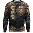 1sttheworld Clothing - Order of the Eastern Star Oldschool Tattoo Style - Skull and Roses - Sweatshirts A7 | 1sttheworld