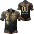 1sttheworld Clothing - Order of the Eastern Star Oldschool Tattoo Style - Skull and Roses - Polo Shirts A7 | 1sttheworld