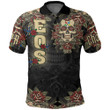 1sttheworld Clothing - Order of the Eastern Star Oldschool Tattoo Style - Skull and Roses - Polo Shirts A7 | 1sttheworld